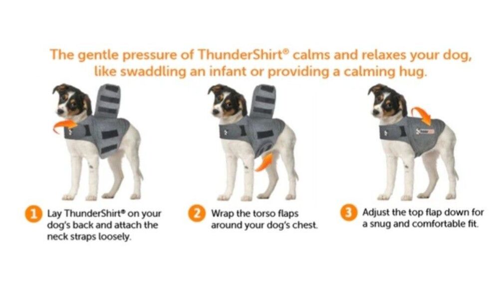 Thundershirt For XS Dog - Calming Anxiety Solution - Extra Small - Fireworks - Picture 7 of 7